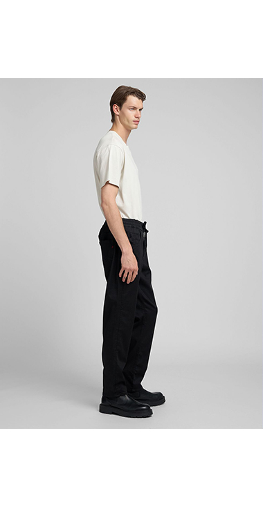 リラックステーパードLANNY Touch denim 詳細画像 ブラック 4